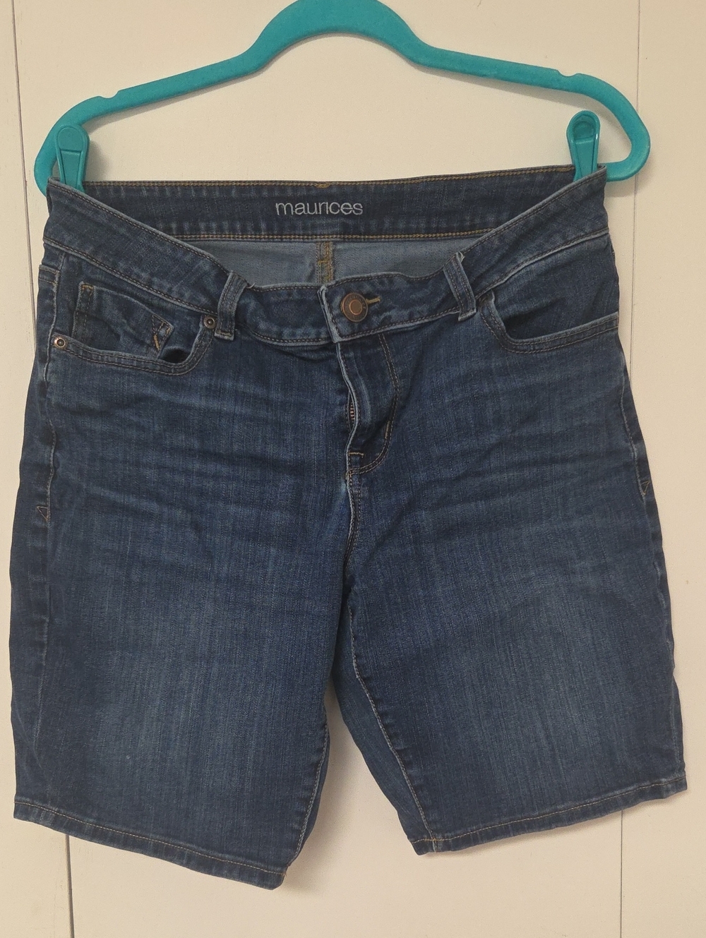 Maurices Medium Blue Denim Bermuda Shorts